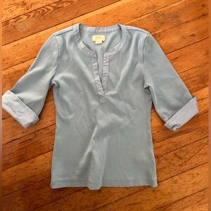 Maeve Anthropologie small blue shirt